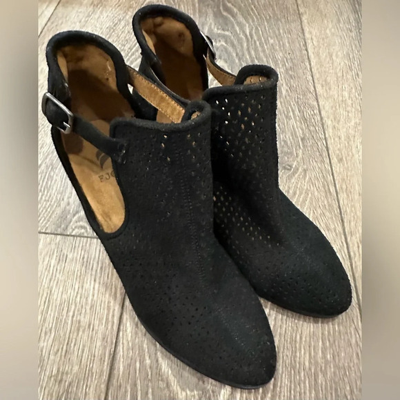 Fjord black shoe boots suede size 37 - Picture 4 of 5